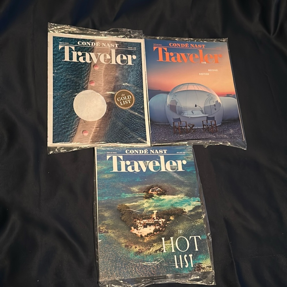 Conde Nast Traveler 2018 Bundle Of 3
